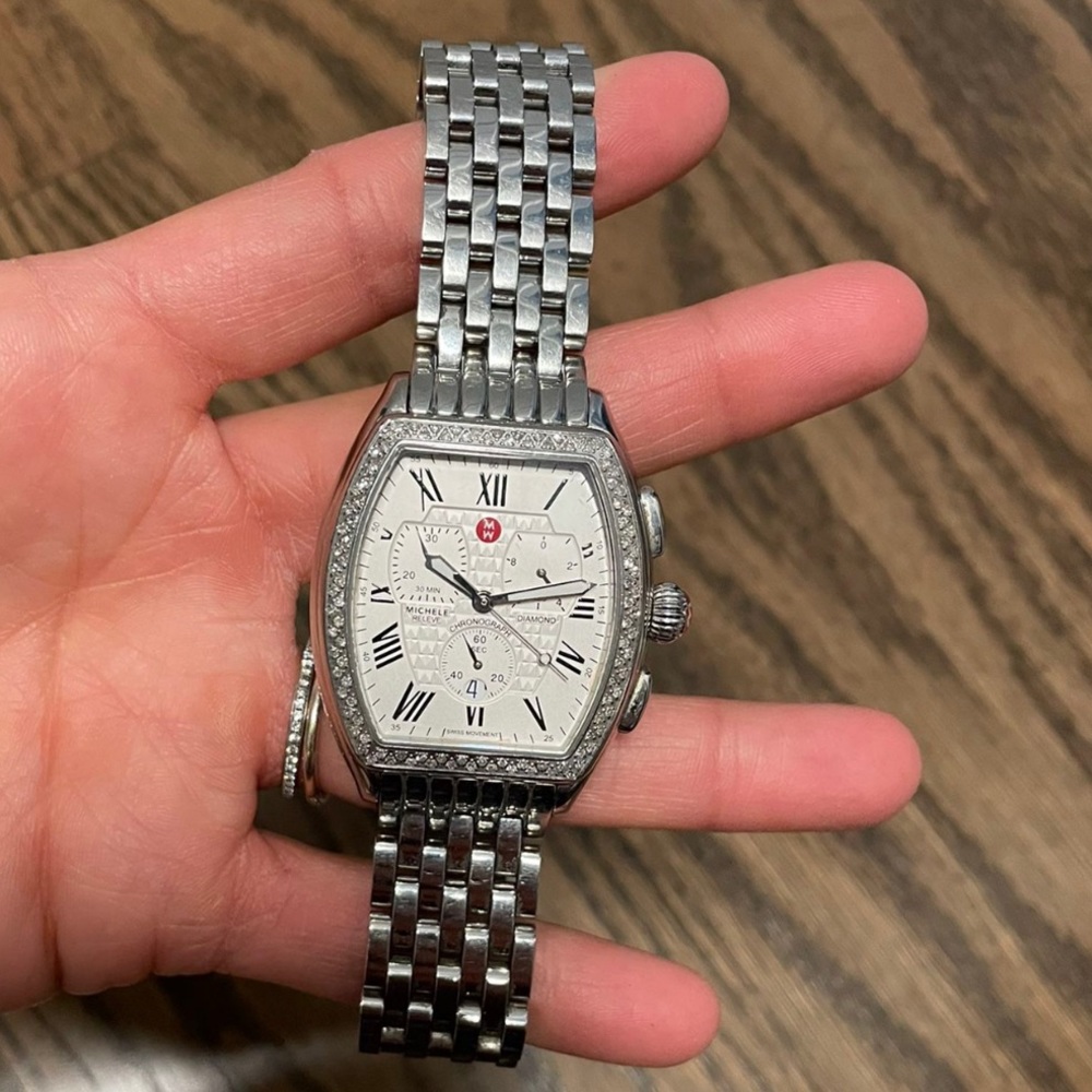Michele Deco Chronograph Diamond Watch